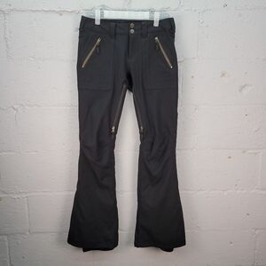 Burton Women's Black Flare Pants with Zippered Pockets